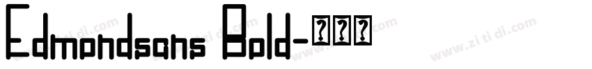 Edmondsans Bold字体转换